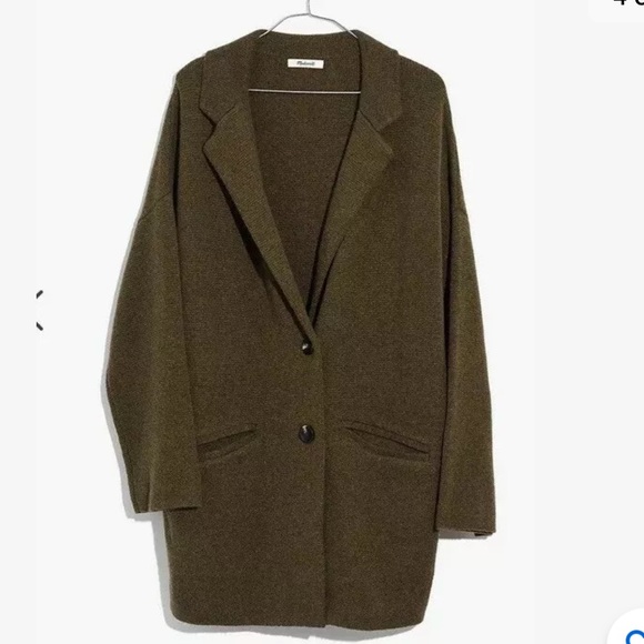 🎈last price Madewell merino blazer sweater/coat - Picture 4 of 8